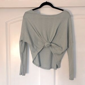 Paper Crane Waffle Weave Long Sleeve Tee